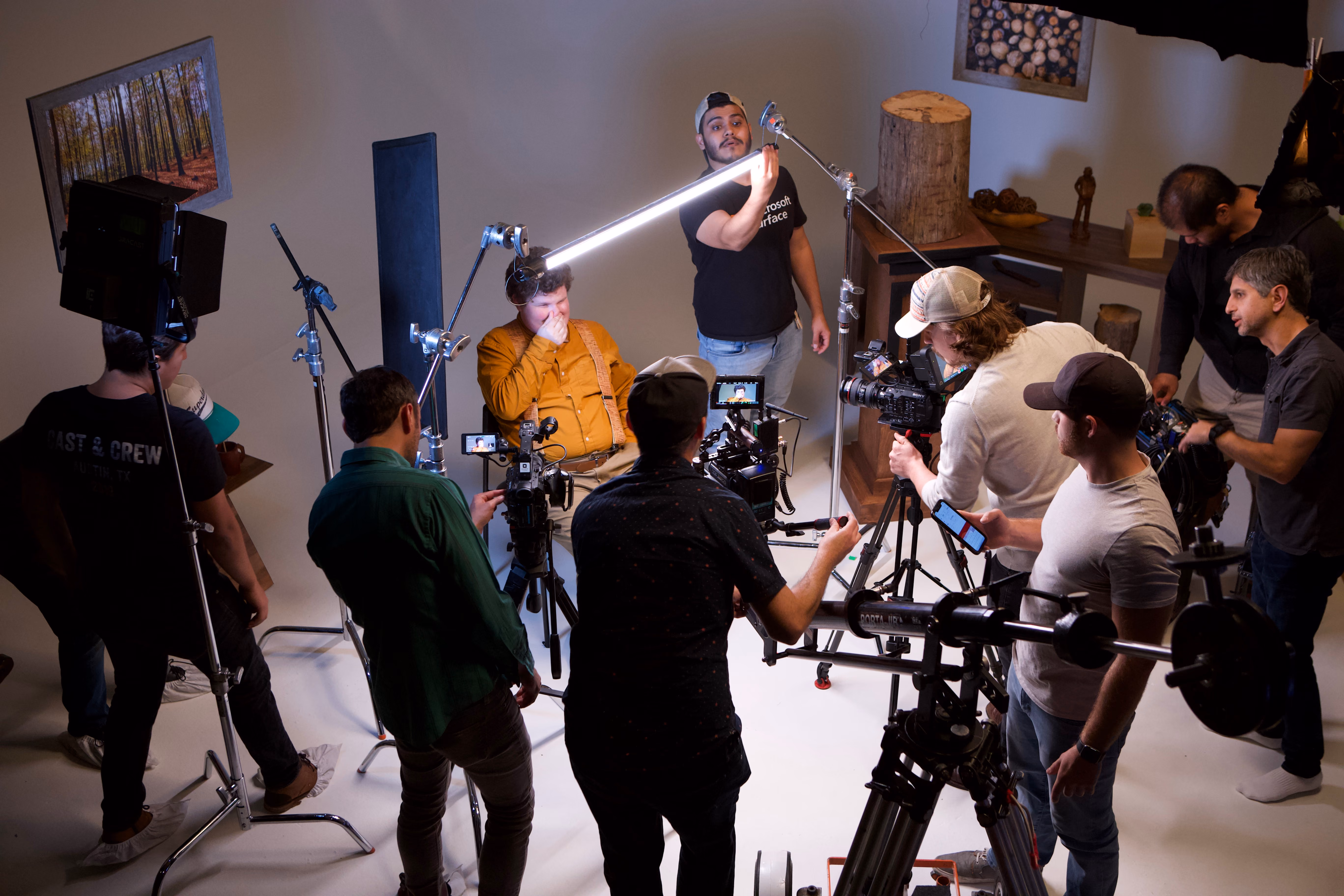 Behind the scenes on day three of the Knock Block shoot