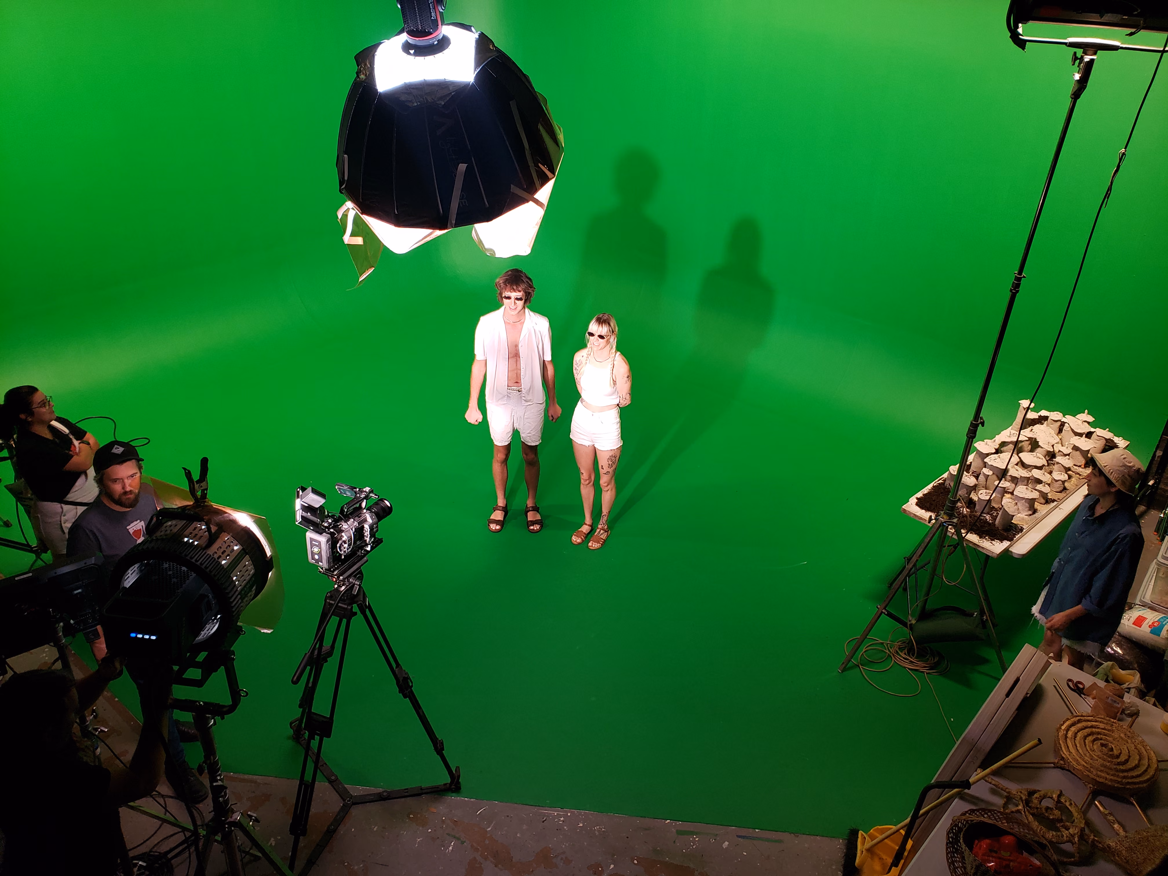 Behind the scenes on the set of Being Dead