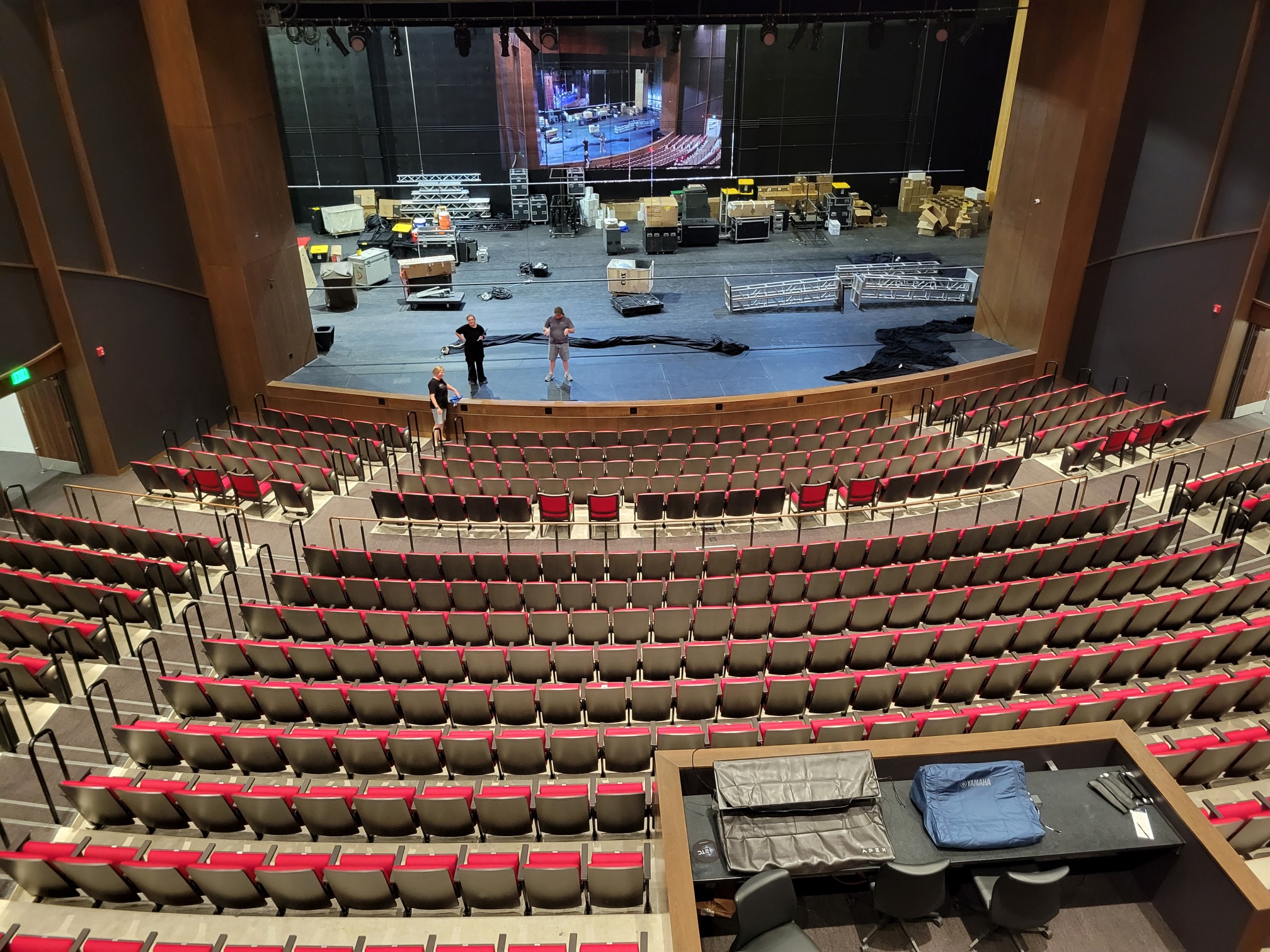 The new America First Performing Arts Center concert hall.