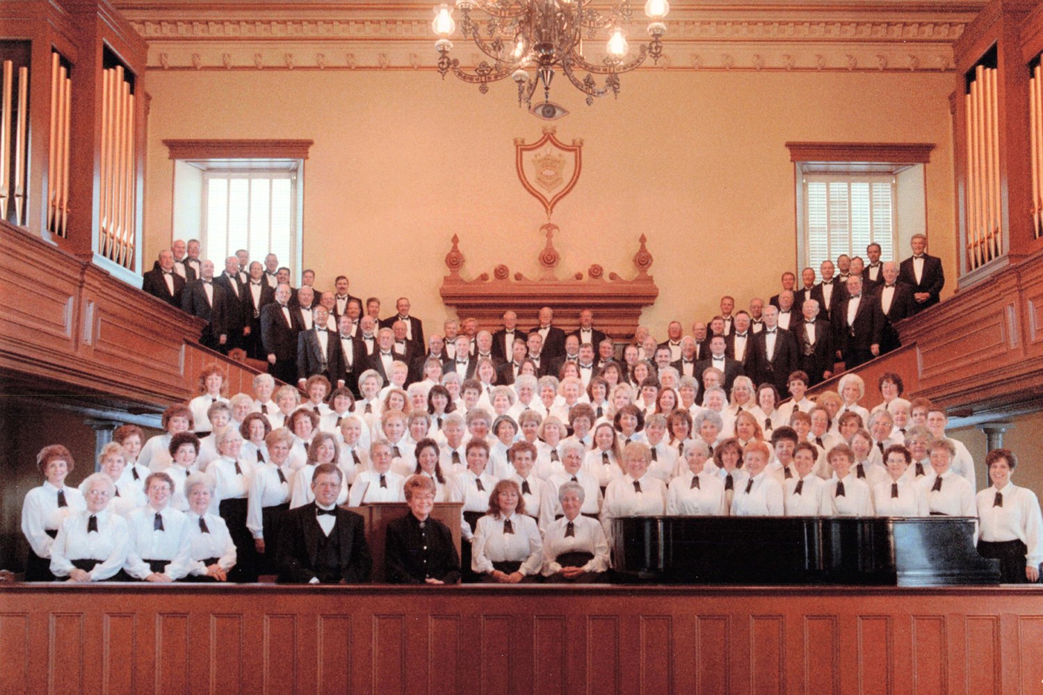 The Heritage Choir in its first matching uniforms in the mid-1990s.