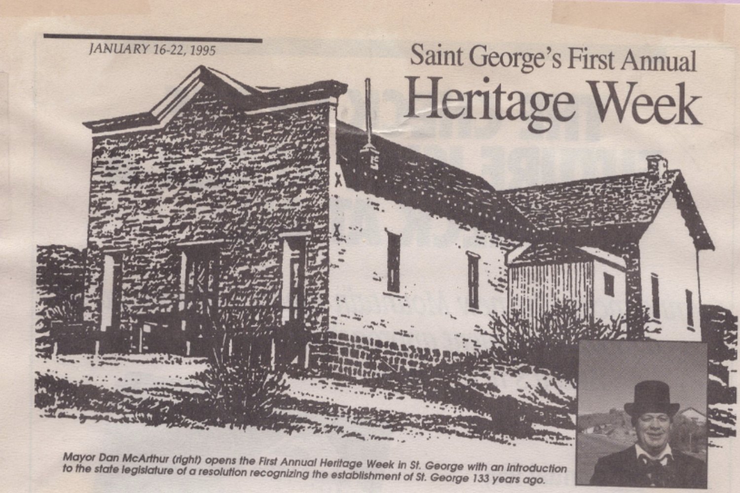 The Heritage Choir during St. George's first Heritage Week in 1995.