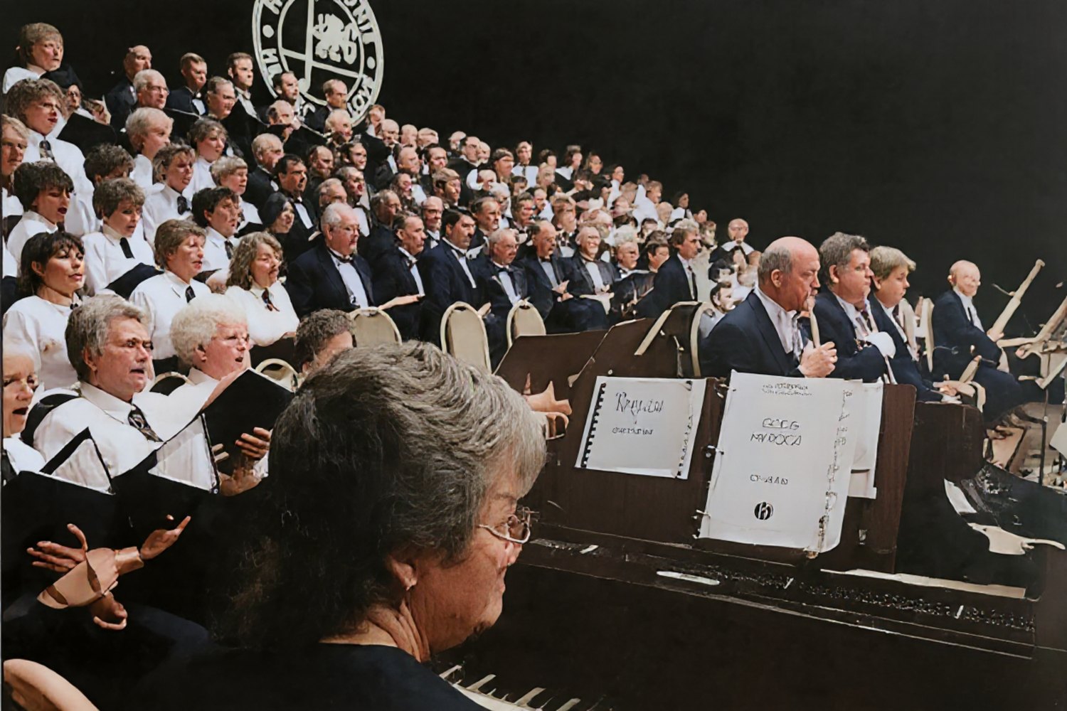 The Heritage Choir with the Hradec Kralove Philharmonic Orchestra in Prague, 1997.