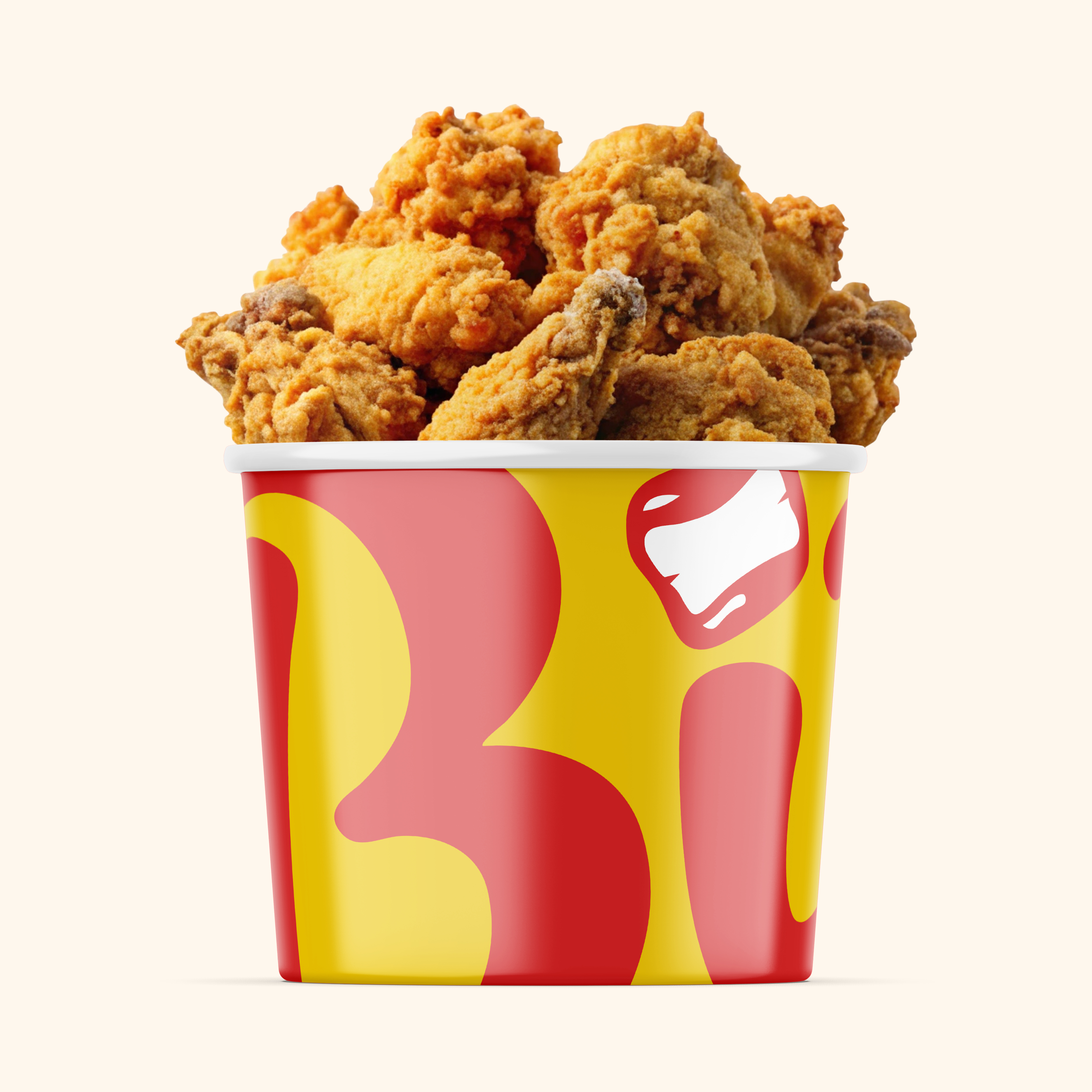Bucket of chicken branding design