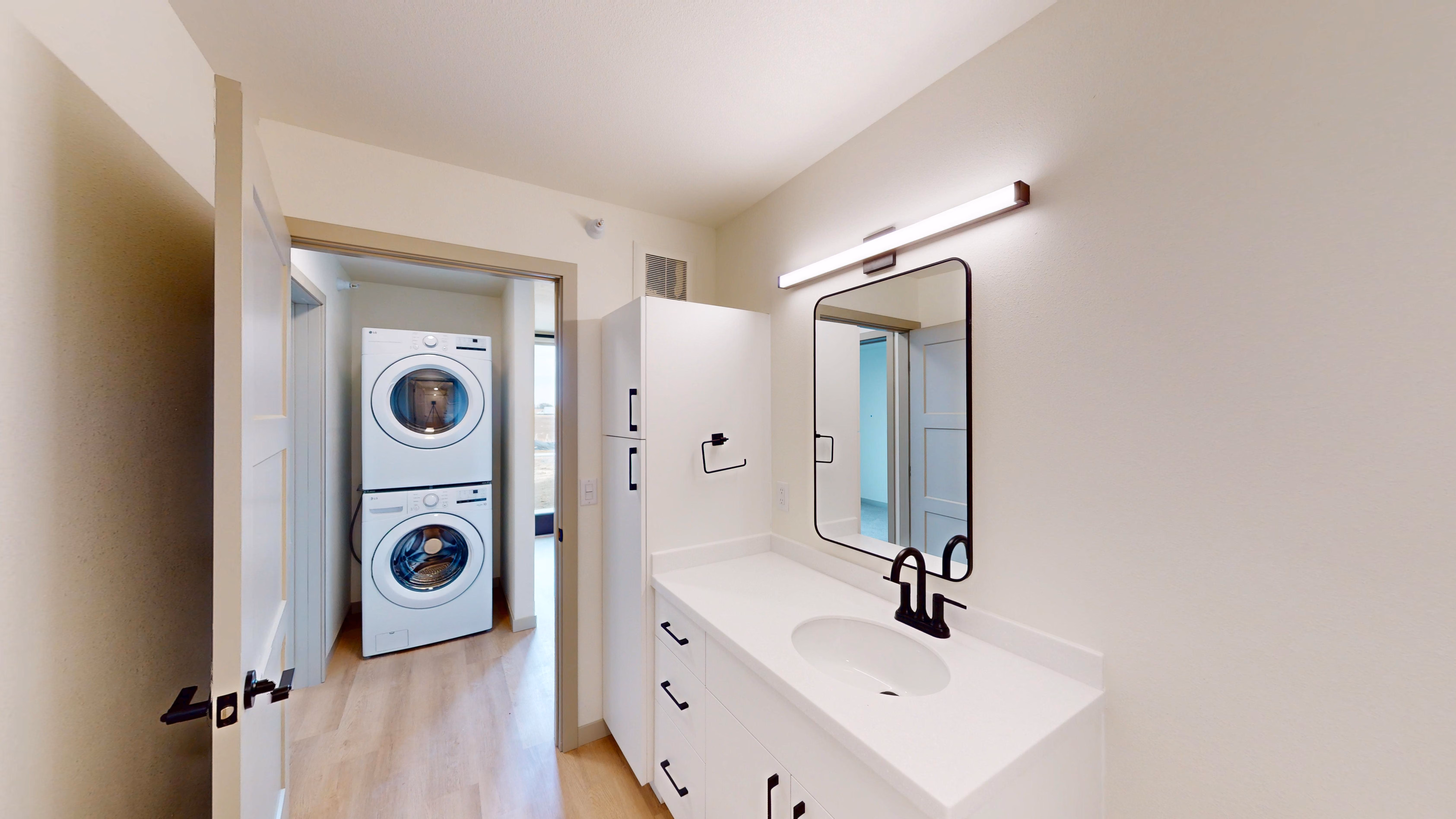 Bathroom in a Foss Fields Ascent apartment in Sioux Falls, SD