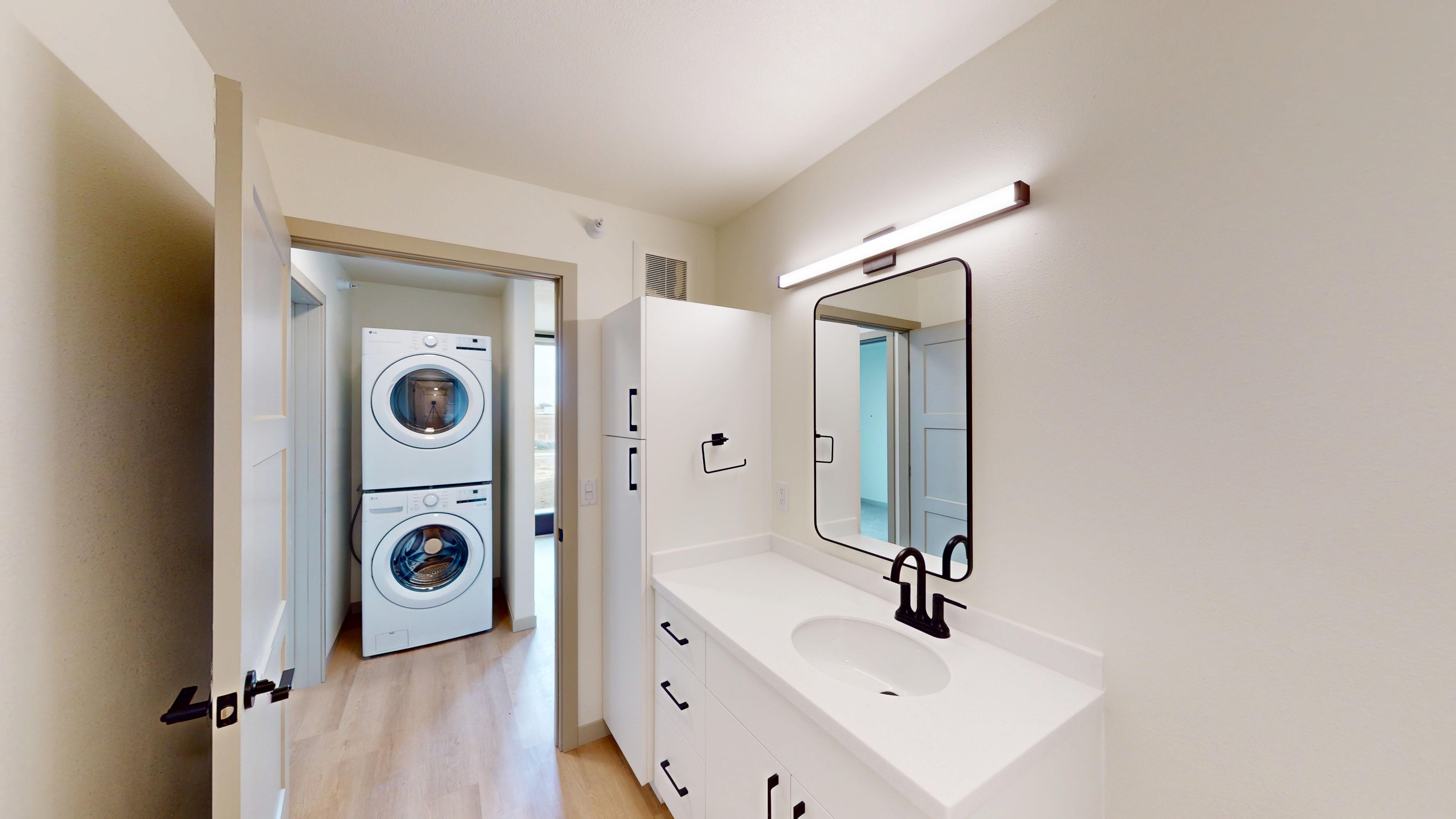 Bathroom in a Foss Fields Ascent apartment in Sioux Falls, SD