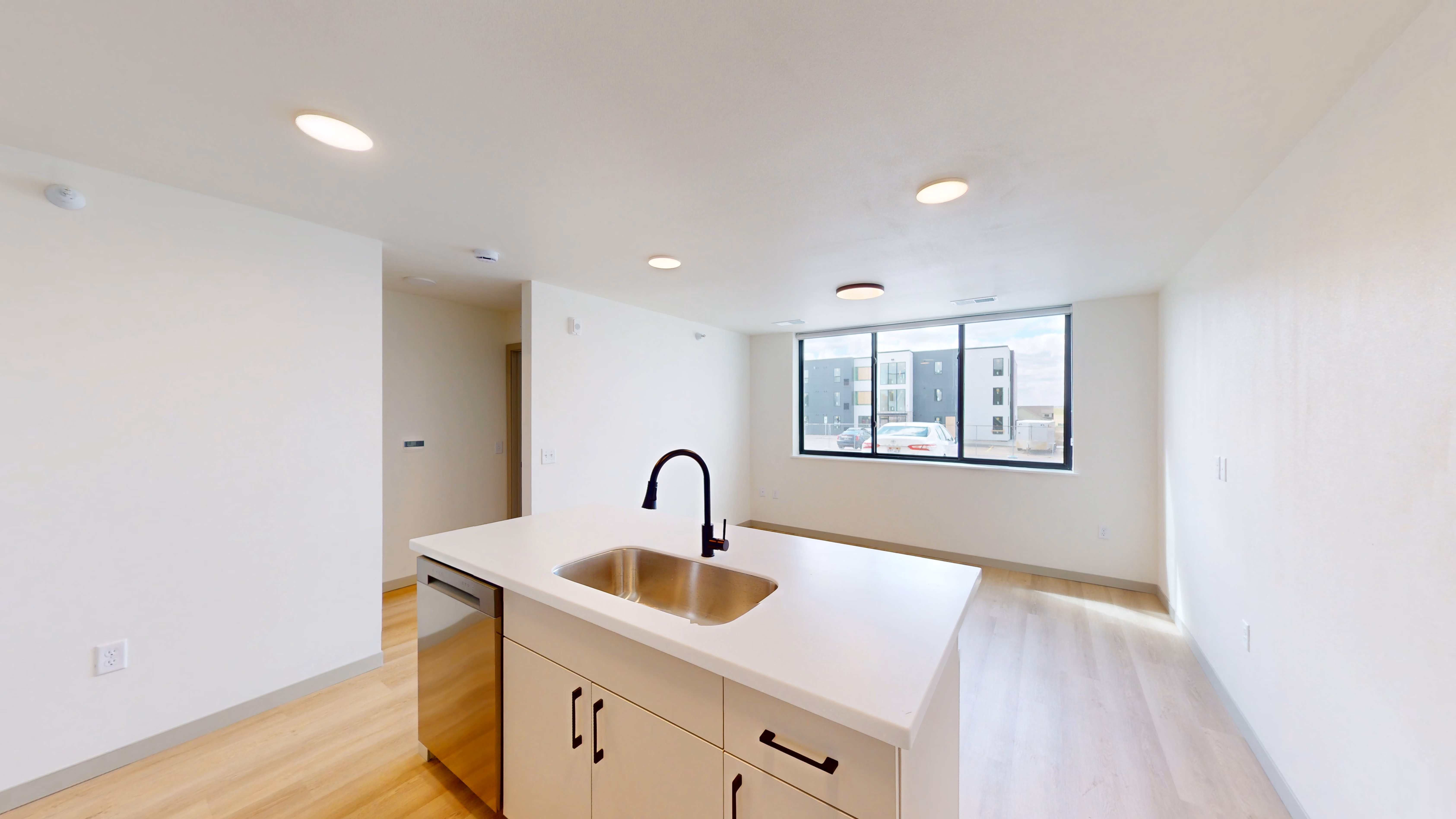 Natural light in an apartment at Foss Fields Ascent