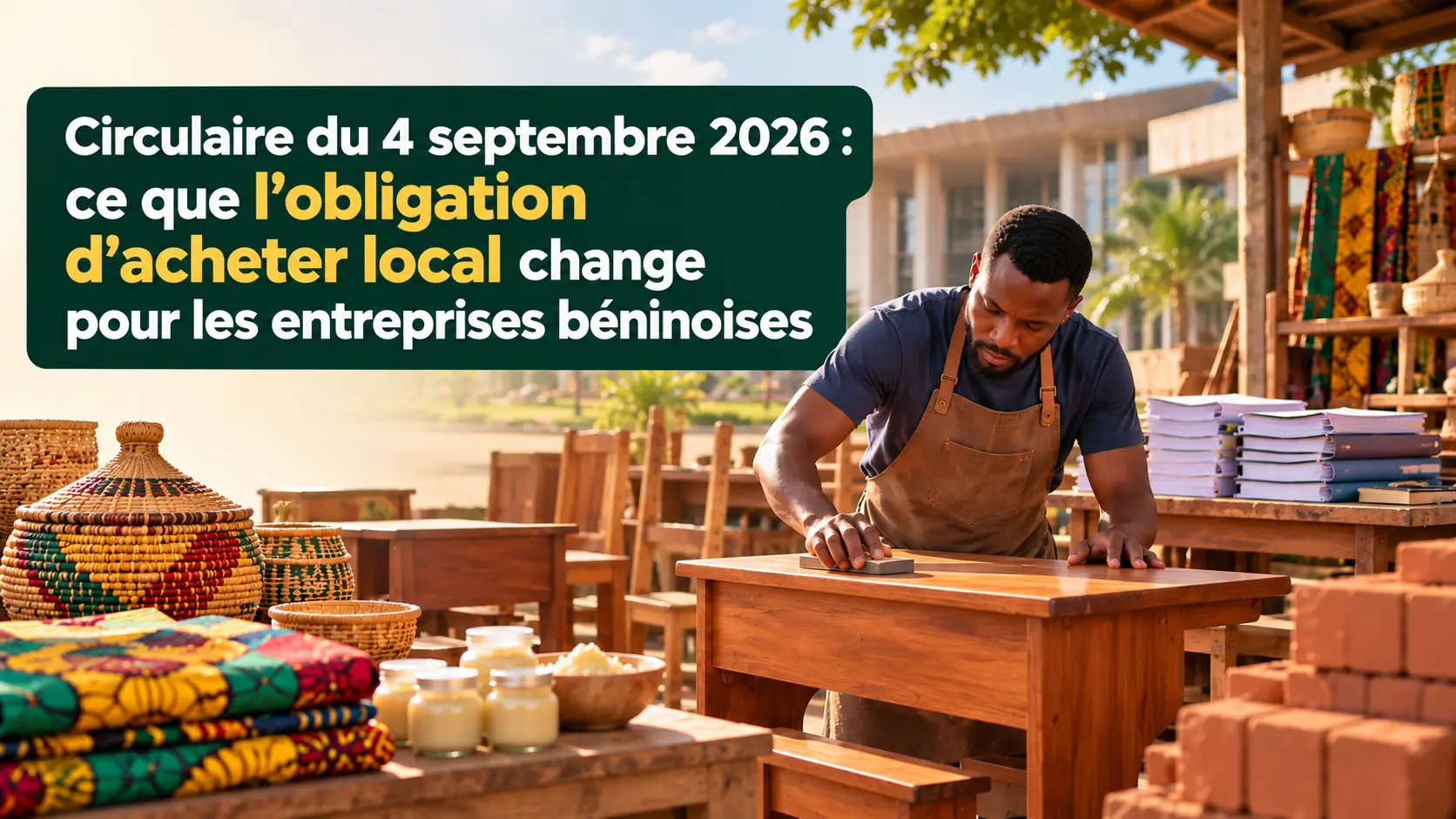 Circulaire du 4 septembre 2026 sur l’achat local au Bénin : entreprises béninoises et opportunités dans la commande publique