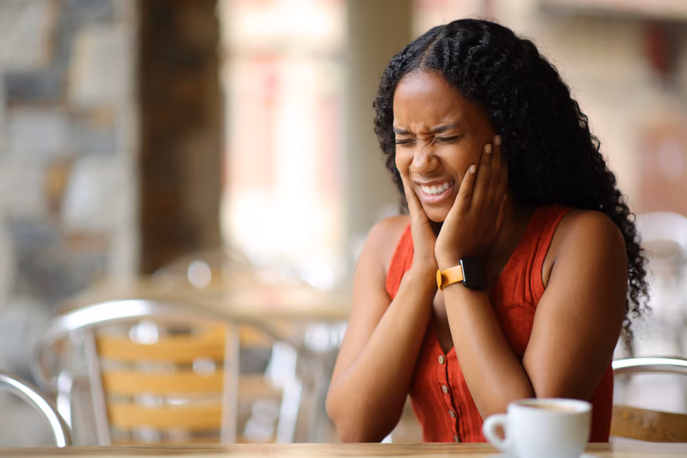 The temporomandibular joint connecting the jaw to the skull