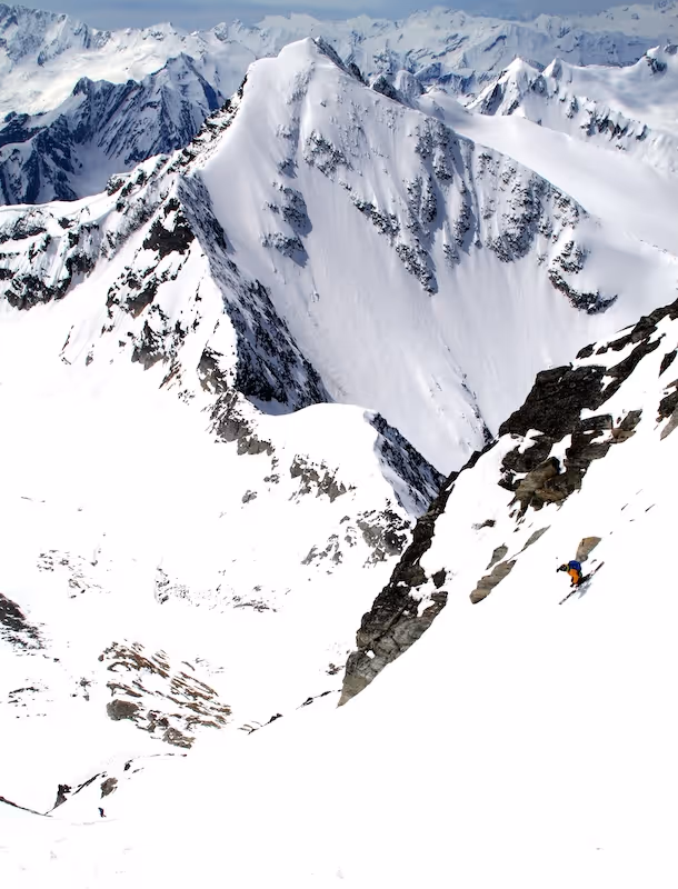 basecamp ski touring ski traverse