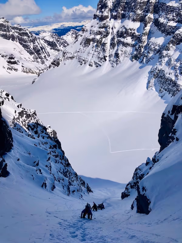 steep skiing 
