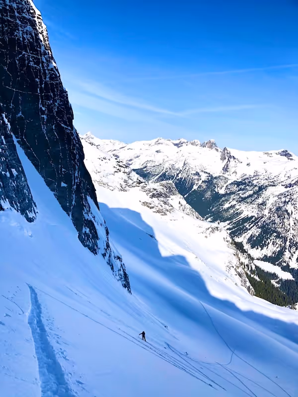 skin track, course, mountaineering