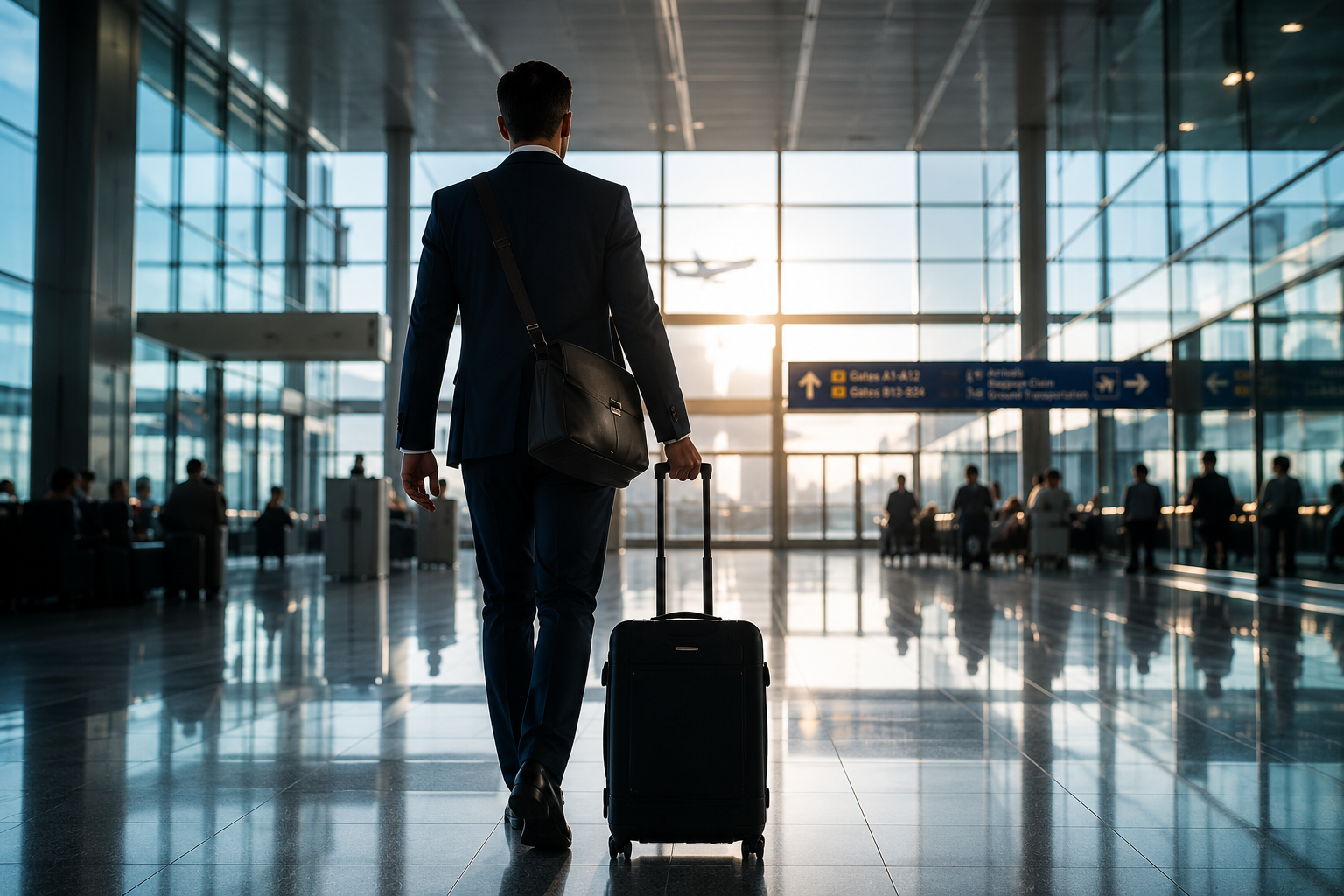A man travel 