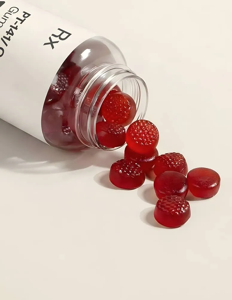 Bottle of PT-141 and Oxytocin gummies