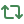 Green icon of a square with circular arrows on top, representing repeat action.