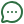 Green chat bubble icon with three dots inside indicating a chat message