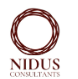 Nidus Consultants logo with circular design above the company name.