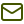 Green envelope icon with yellow outline on a transparent background.