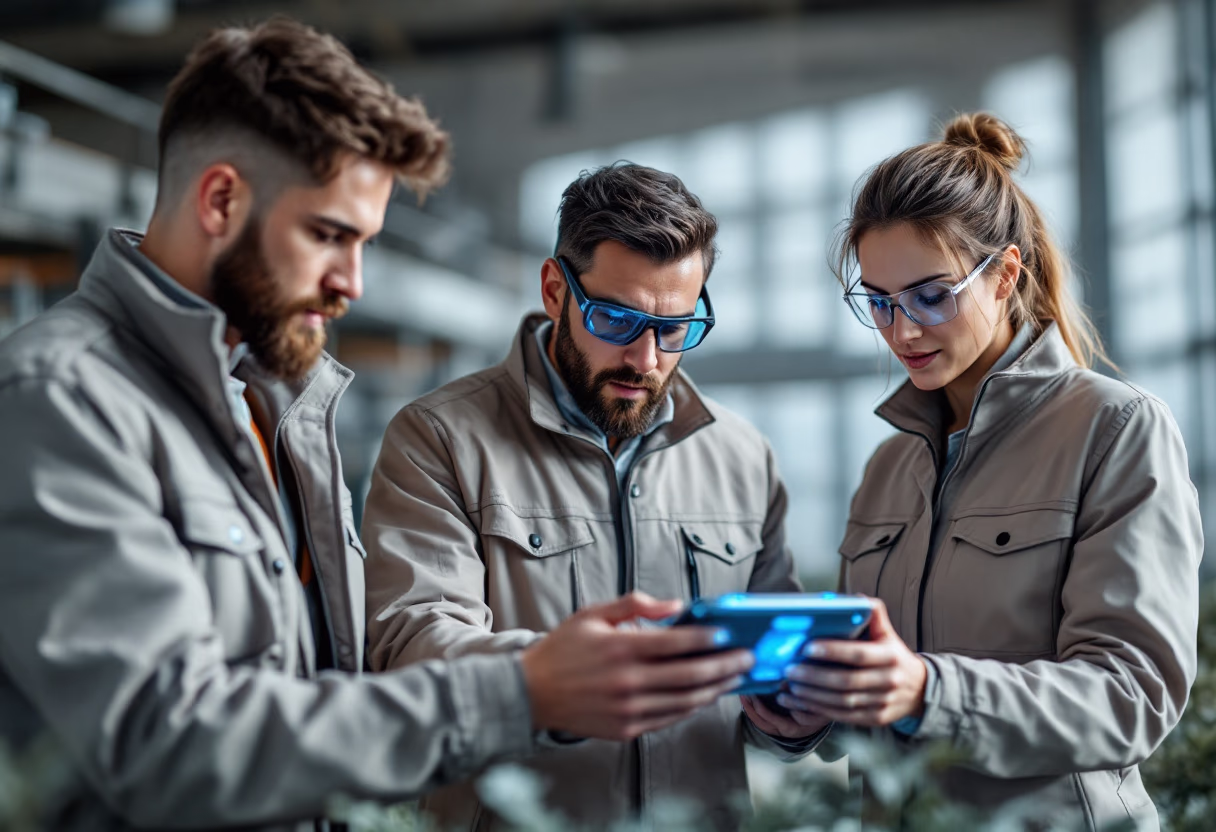 image of team in field work (for a food and agtech)