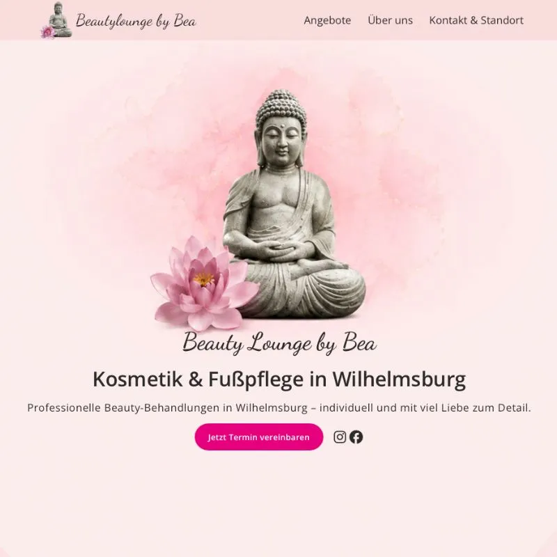 Beautylounge by Bea Website: Kosmetik- und Fußpflegestudio, Webdesign von Webglow