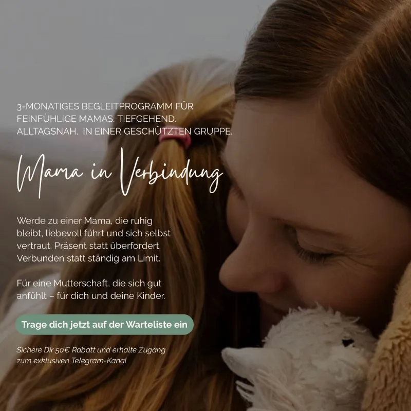 Sensible Mutterschaft Website: Coaching-Programm 'Mama in Verbindung', Webdesign von Webglow