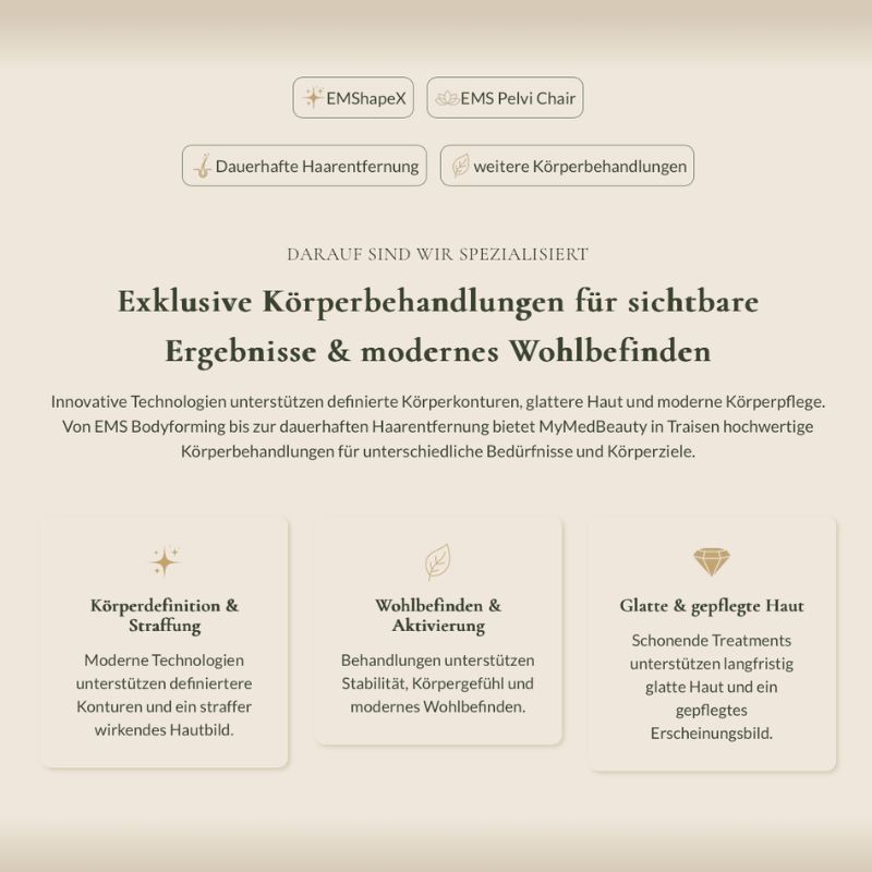 Vorteile der Körperbehandlungen bei MyMedbeauty