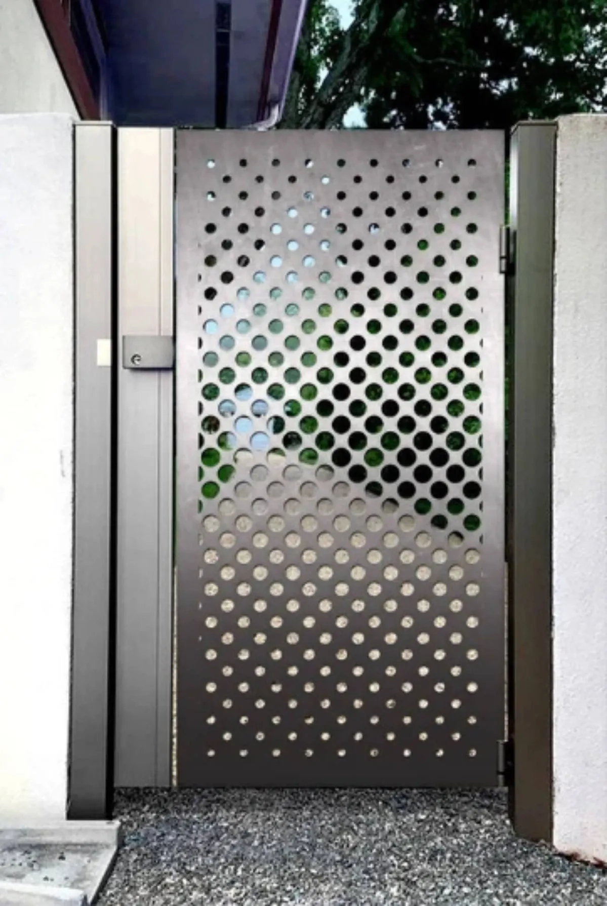perforated-steel-panel-residential-gate
