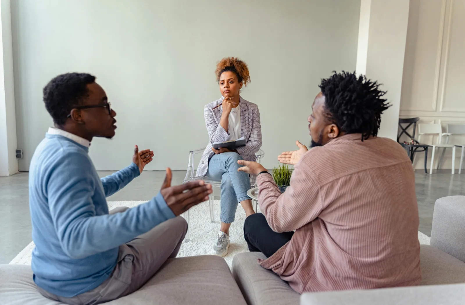 Healing and growth through shared experiences.