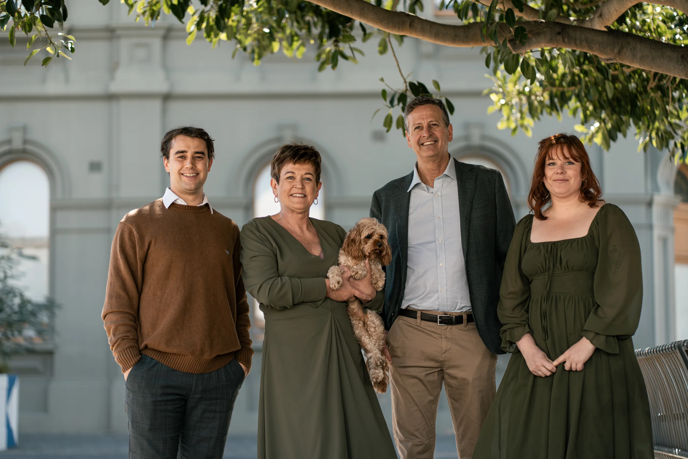 The Dream Freedom Financial team outside their Subiaco office