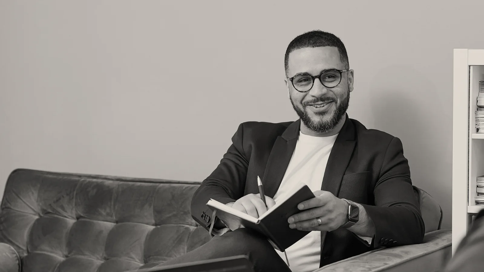 An investor reviewing paperwork