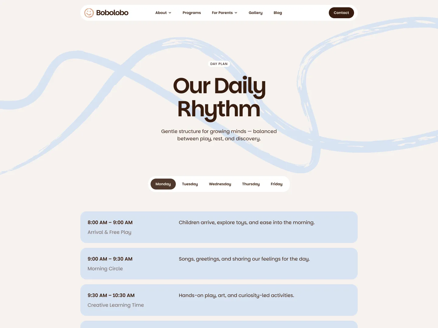 Day Plan