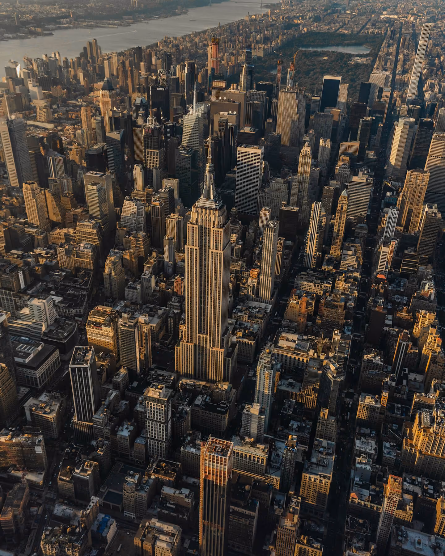 Aerial view of the Manhattan skyline, home of the CC US Flagship Chapter
