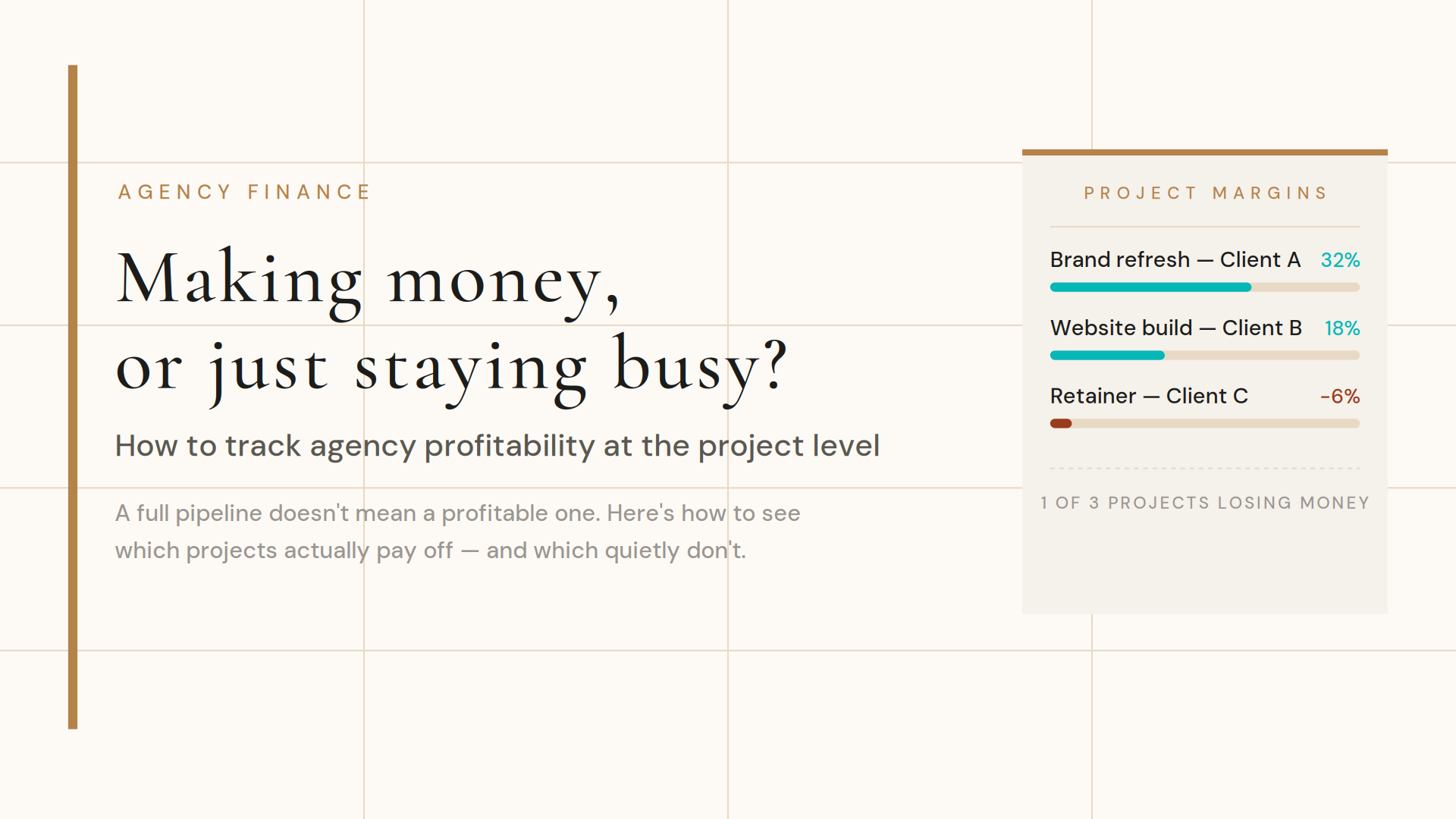 Are You Actually Making Money or Just Staying Busy?