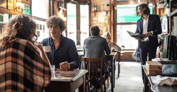 image of event at cafe (for a coffee shop & cafe)
