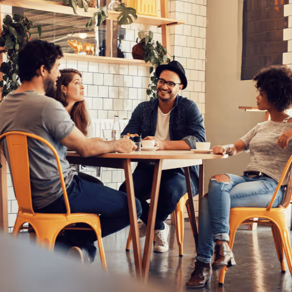 image of event at cafe (for a coffee shop & cafe)