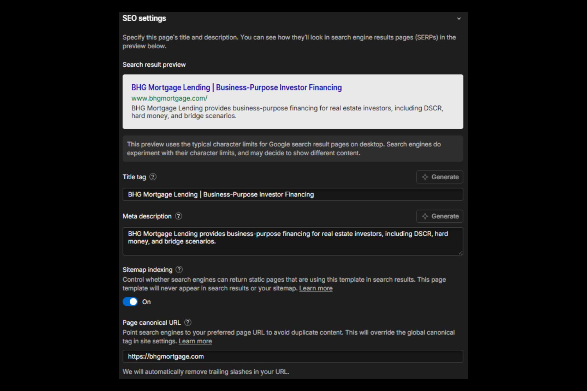 Mortgage Website, SEO & Analytics System
