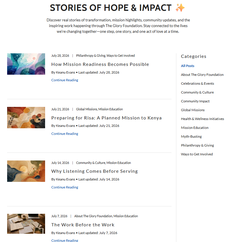Nonprofit Website & Mission Storytelling System