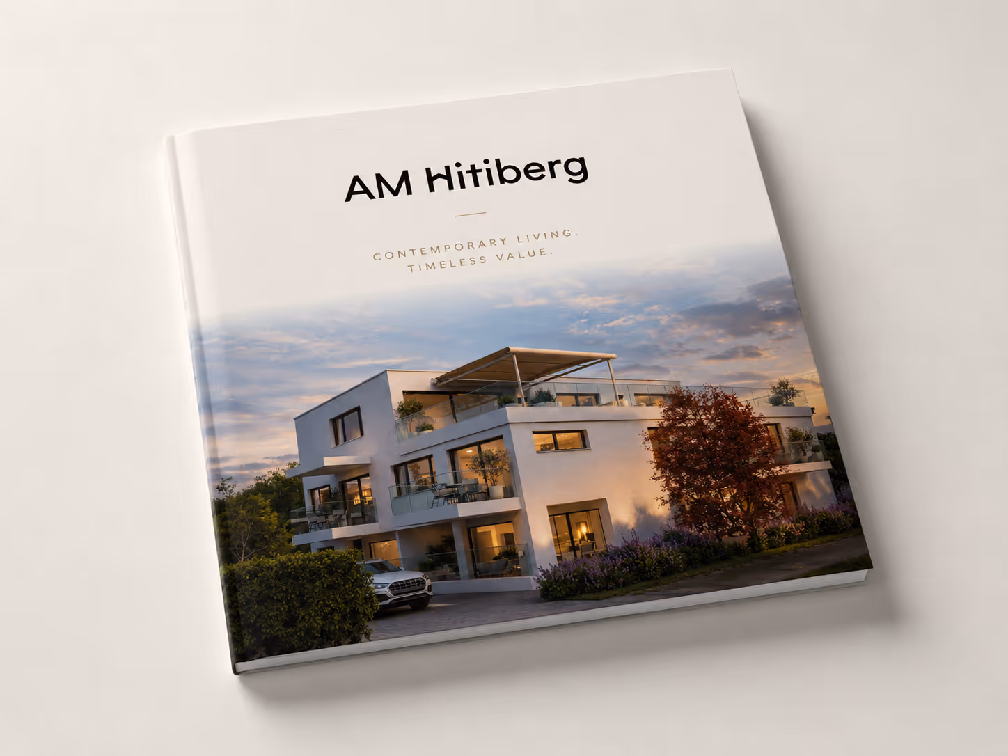Folded brochure mockup