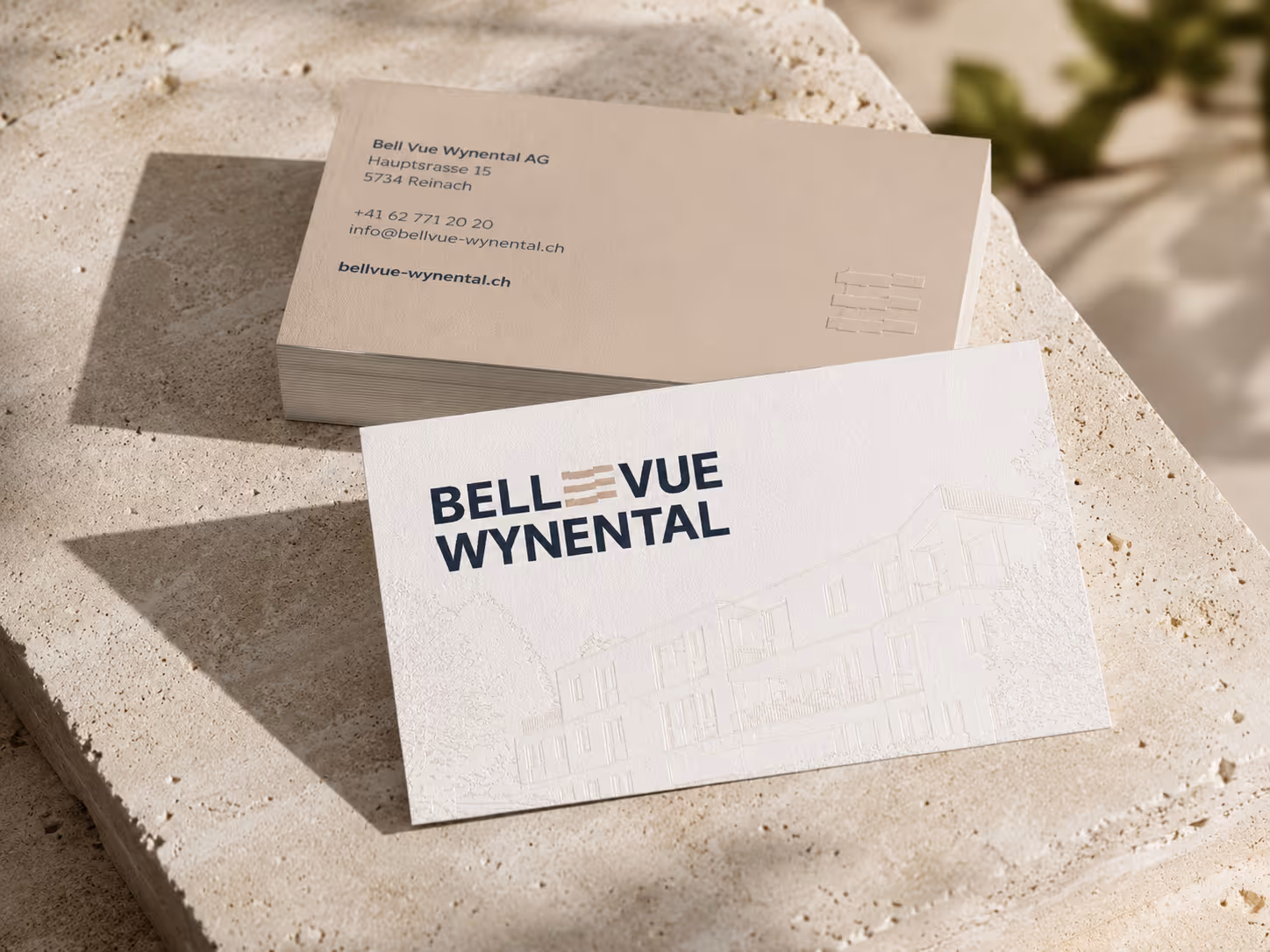Folded brochure mockup