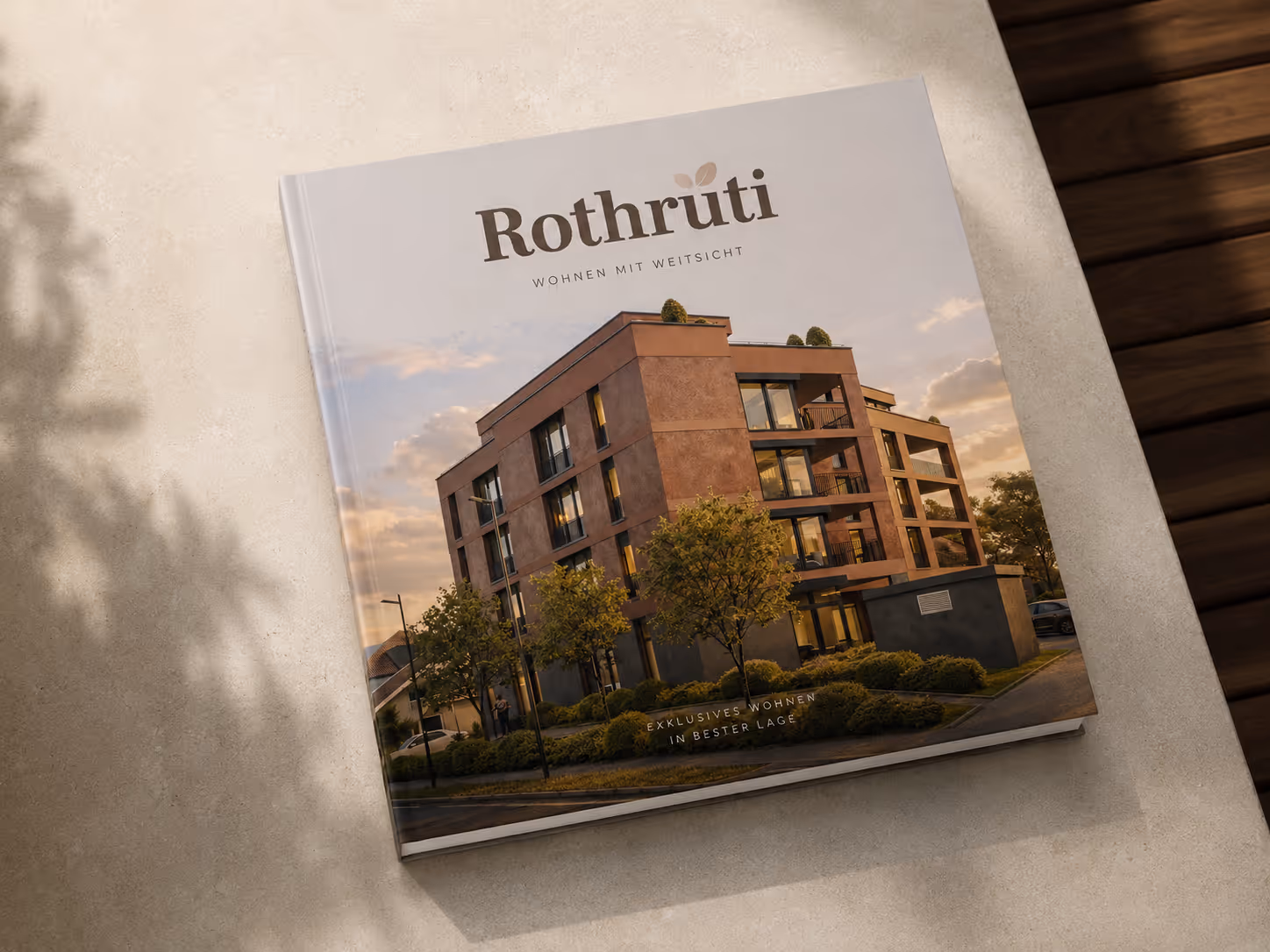 Folded brochure mockup