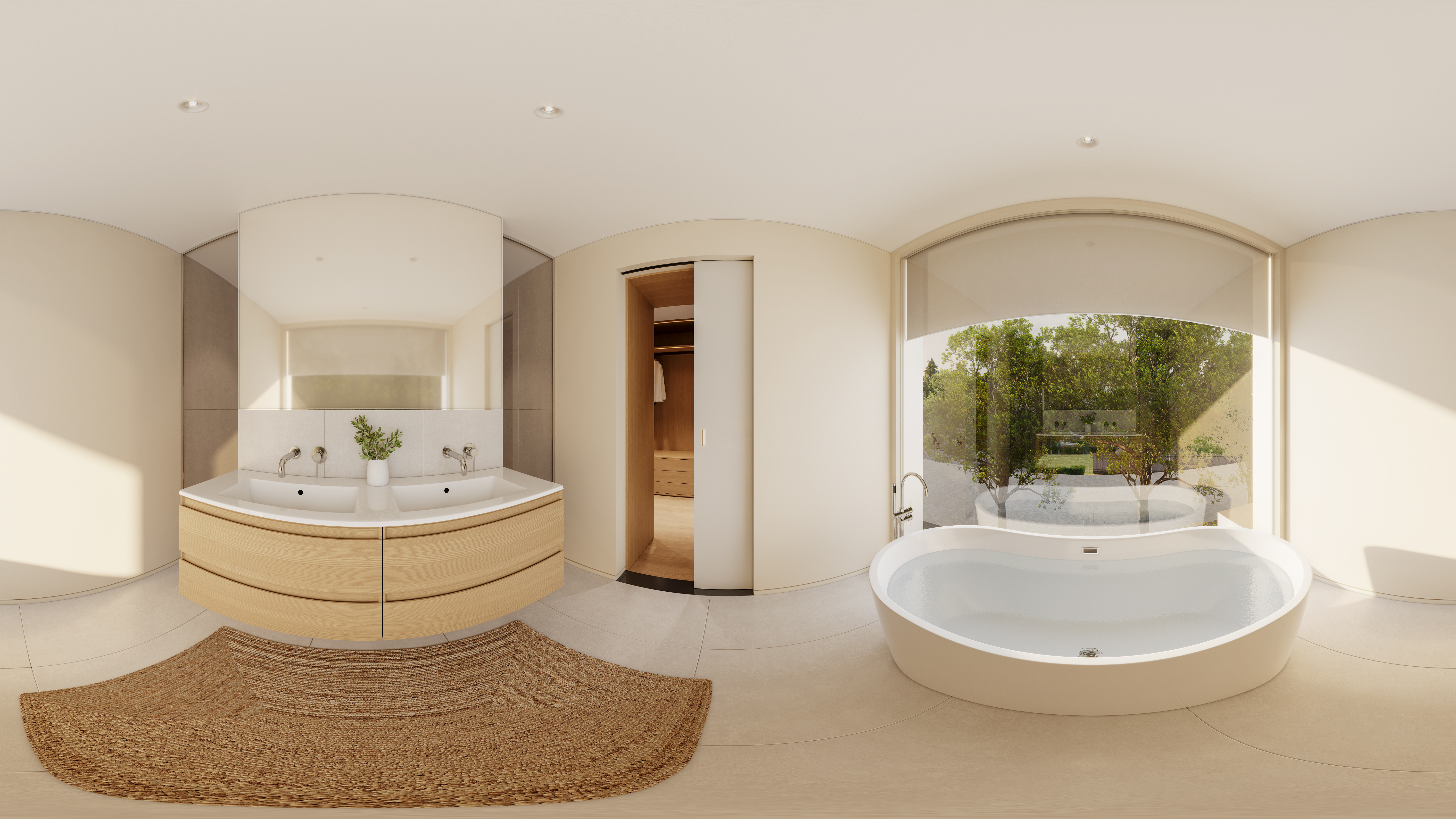 Dürrenäsch — Bathroom with freestanding tub