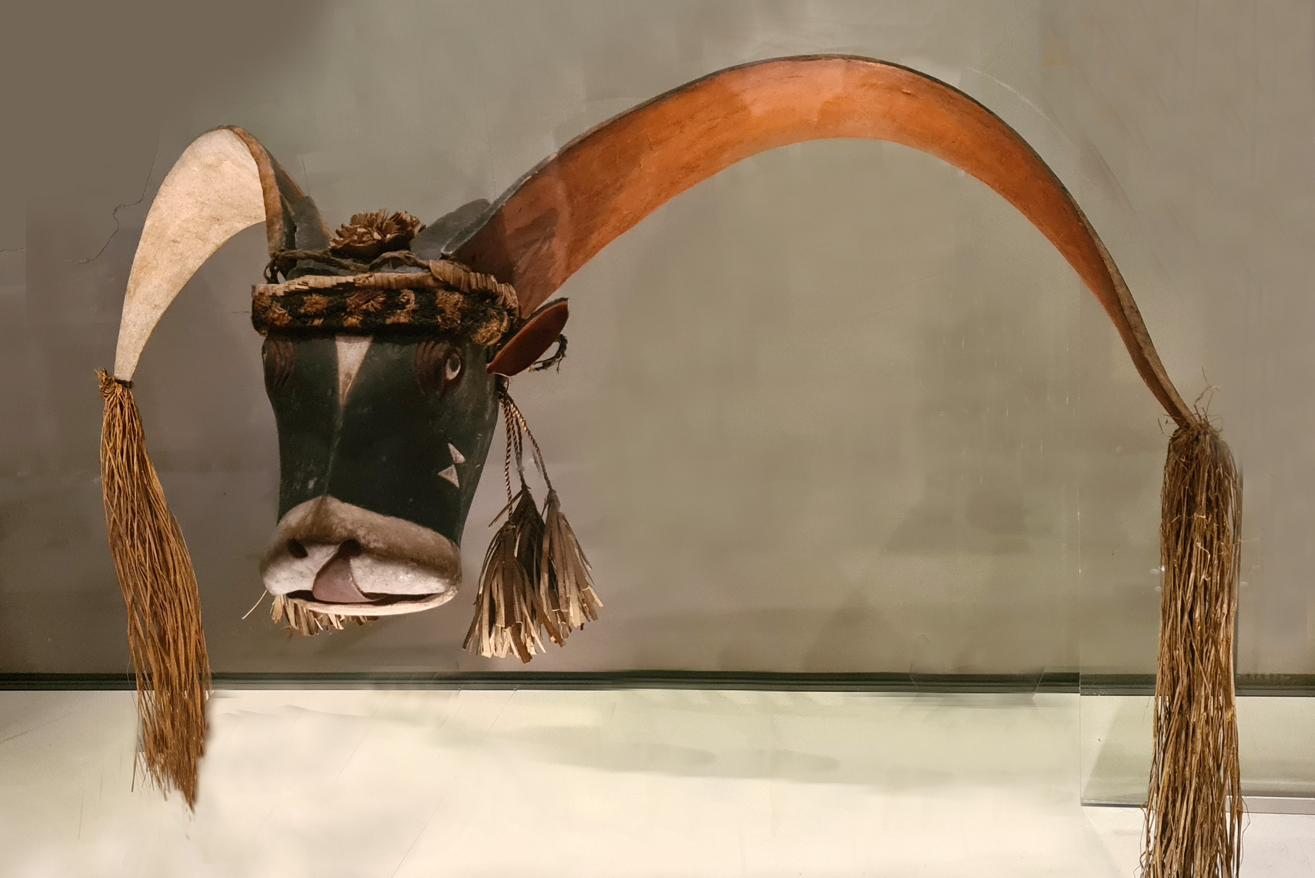 Máscara ceremonial Bijagó de Canhabaque
