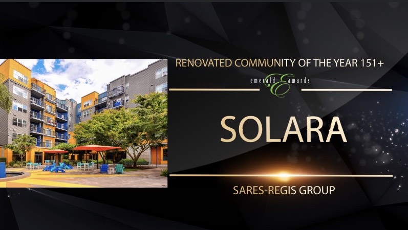 Emerald Awards - SRG Residential Wins Renovated Community of the Year 151+ Units