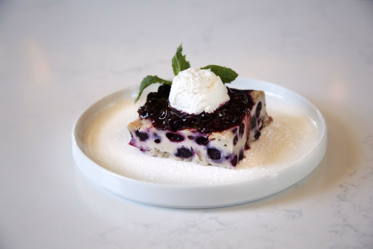 image of plated gourmet dish (for a fine dining restaurant)