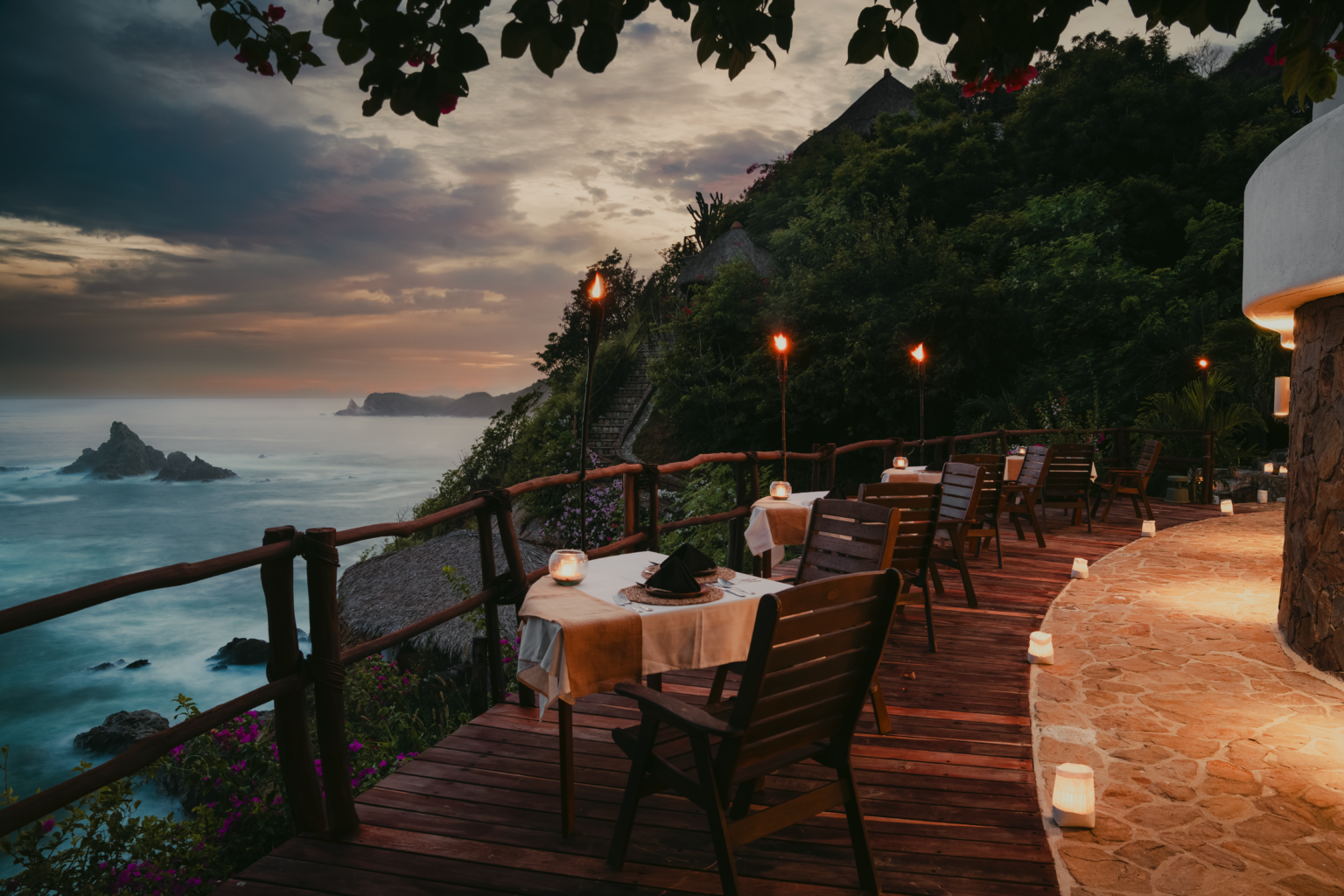 Massage by the ocean