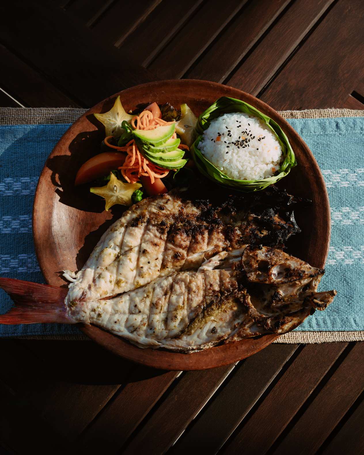 Chef serving dish