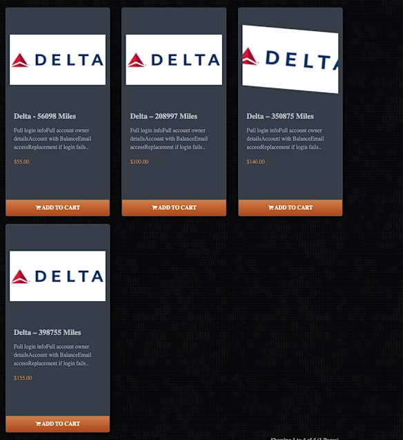 The data needs protection: Airline darkweb chatter shows how stolen air miles are sold by scammers. 