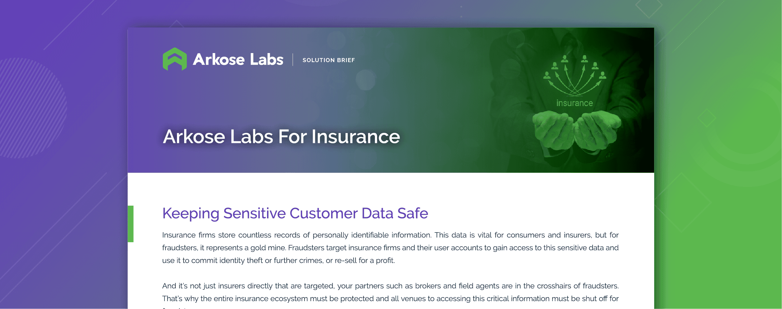 Arkose Labs for Insurance