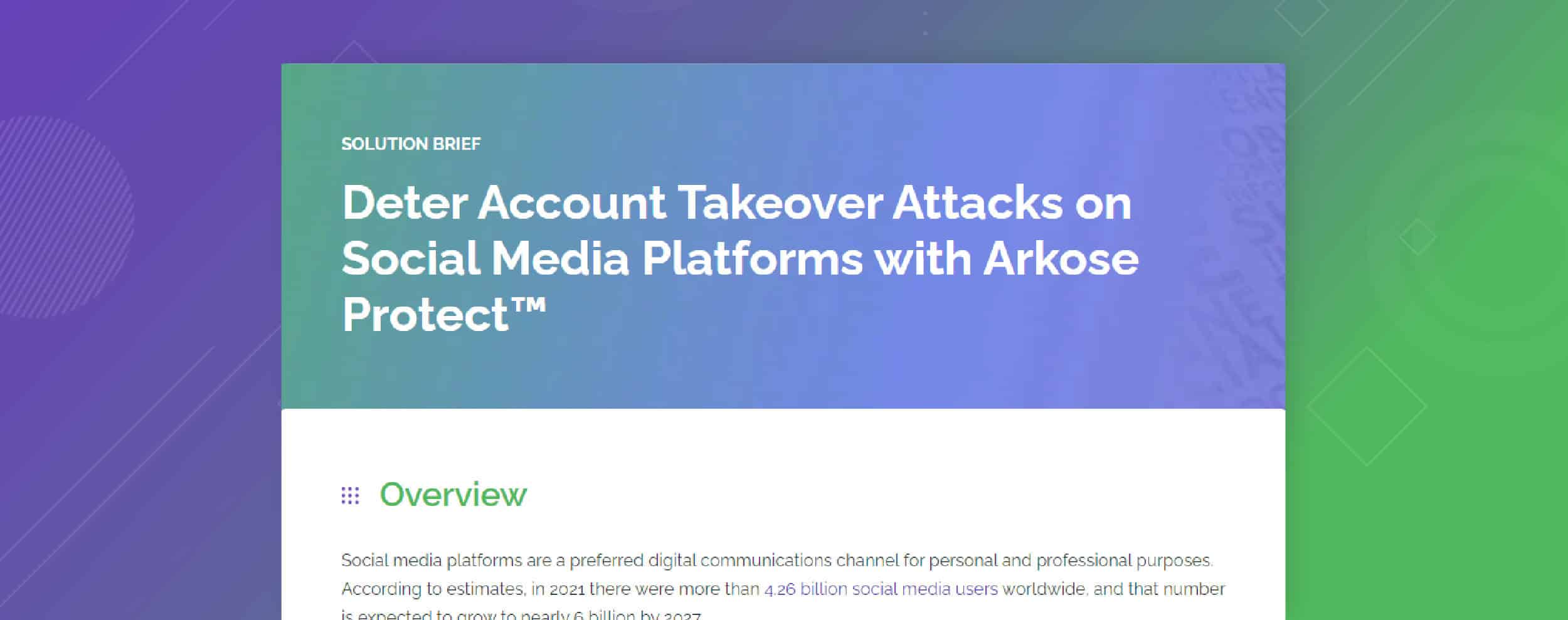 Deter Account Takeovers on Social Media
