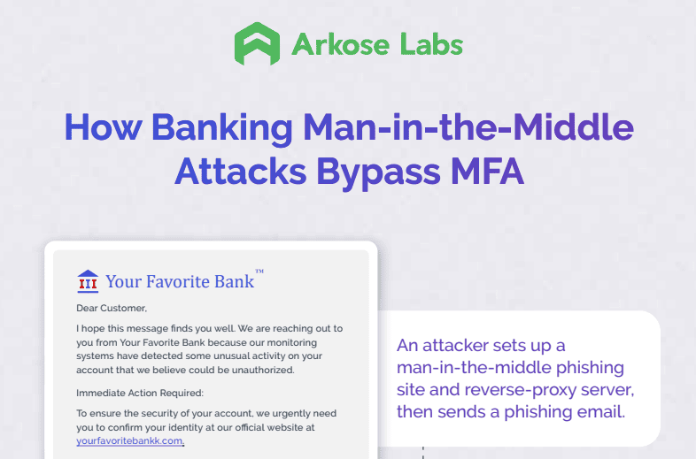 Banking MITM MFA Infographic