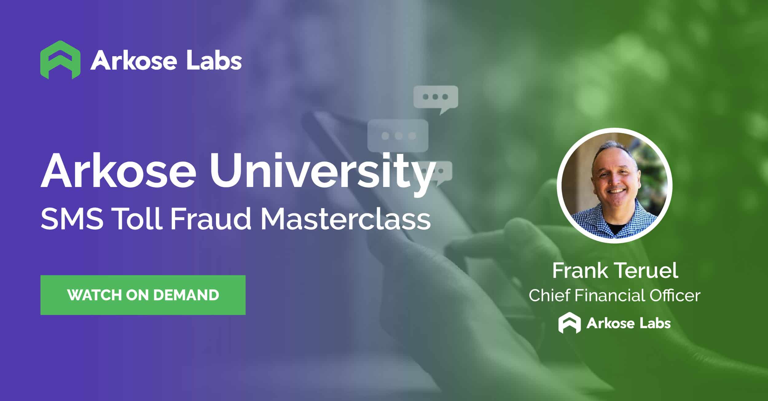 Arkose University SMS Toll Fraud Masters on demand